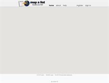 Tablet Screenshot of mapalist.com